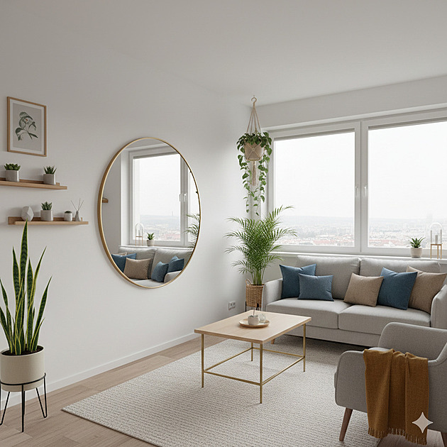 Jak opticky zvětšit malý obývák? Vyzkoušejte osvědčené triky designérů